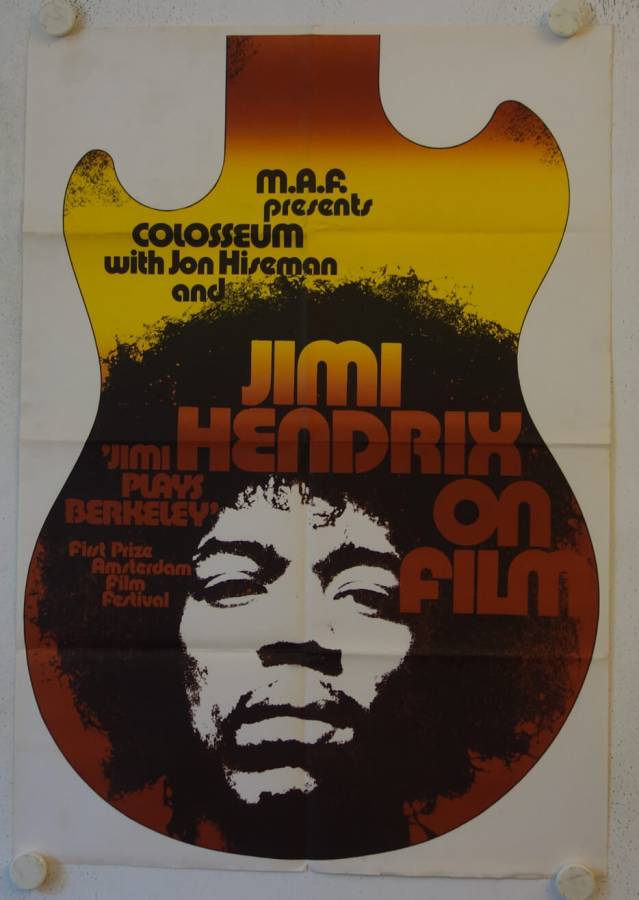 Jimi plays Berkeley original release german movie poster
